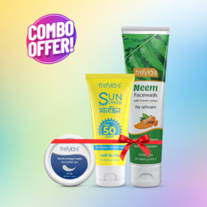Freyia's Neem Facewash 100ml, Freyia's Moisturizer 50gm & Freyia's Sunscreen Oily Skin 50ml (Combo)